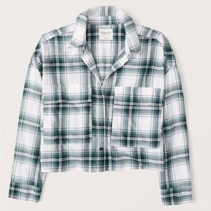 Abercrombie & Fitch Green Plaid Button Down Shirt